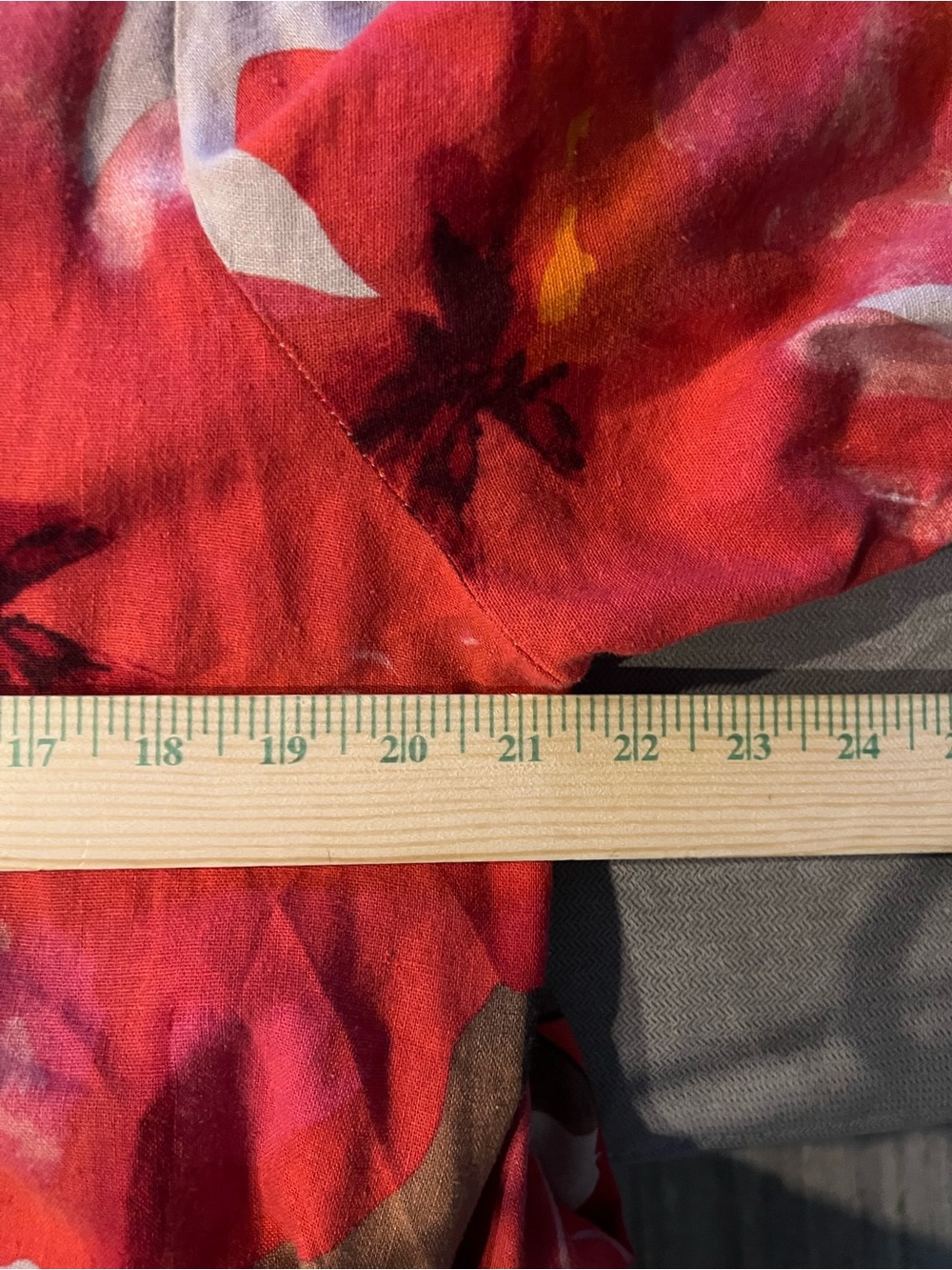 Cynthia Rowley Orangey Floral V-Neck Puff-Sleeve Women's Dress Size: Large NWOT - Picture 13 of 13